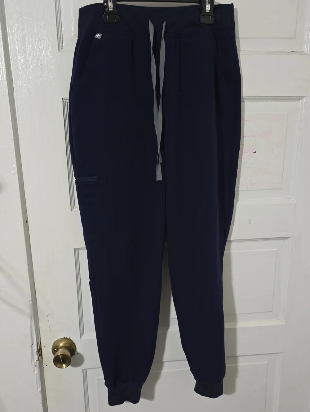 Figs Navy Jogger Pants with Drawstring
